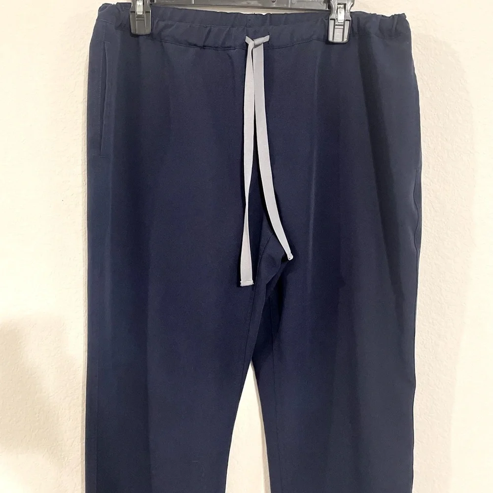 Figs Men’s Scrub Pants Medium Blue Technical Collection Basic Stretch Causal